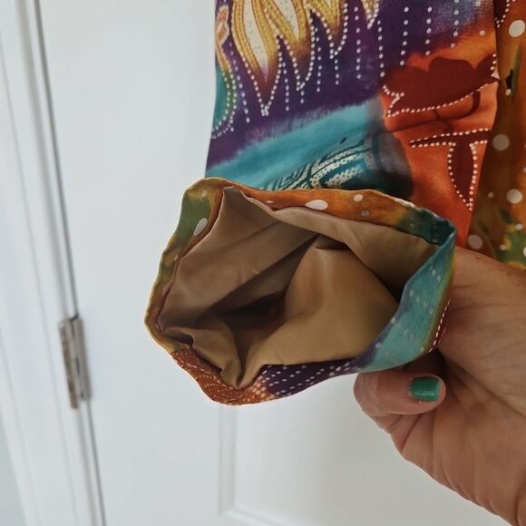 COLDWATER CREEK Dressy Autumn Blazer Button Up Beads/Sequin Floral Sz. Med Fall‎ - Picture 8 of 9